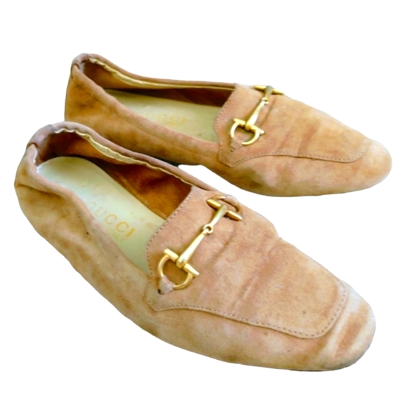 💥Offers Welcome💥💯 Authentic Gucci Horsebit Accent Suede Women's Loafers - Picture 5 of 15